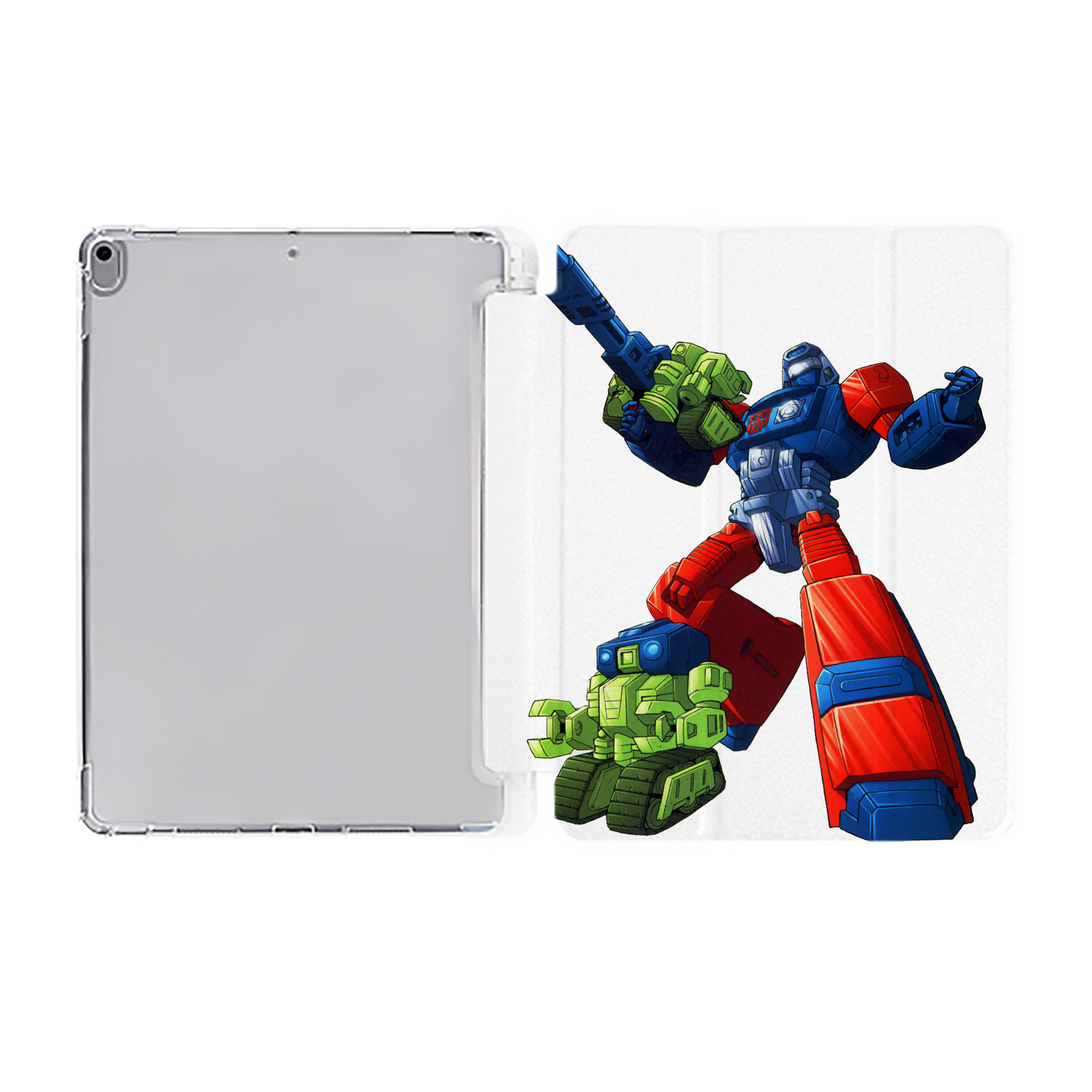 （画像用）  IPad ケース ペン収納付き 三つ折りスタンド PUレザー×シリコン 対応機種9.5/10.5/10.9インチ